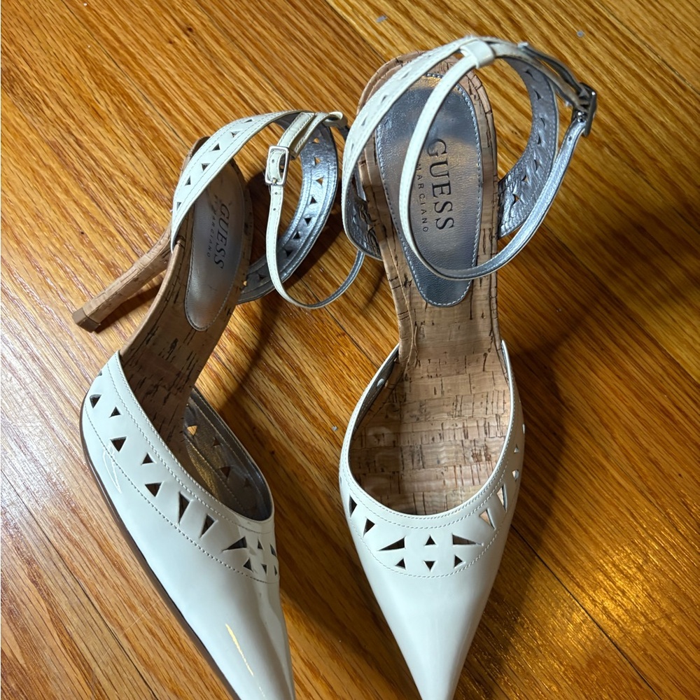 PRICE DROP!!! Guess Cream Heels with Cutout Design